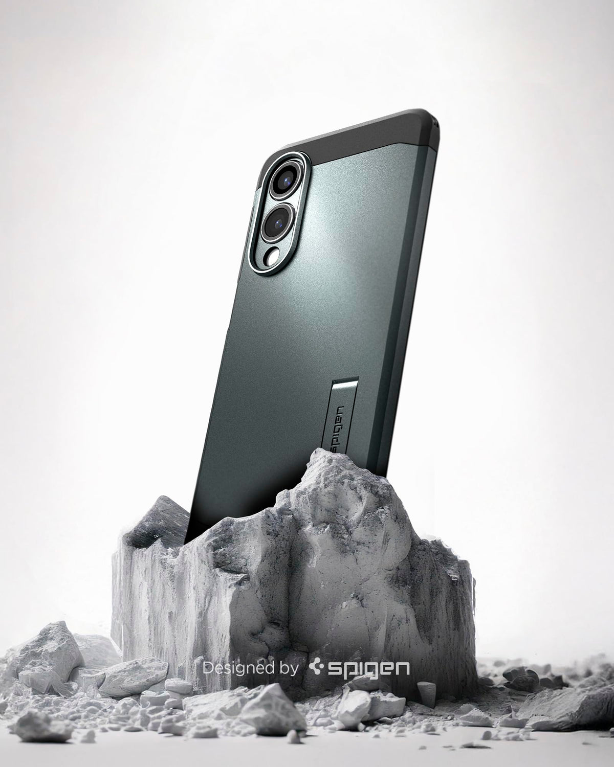 Spigen for Galaxy S25 Plus Case, Tough Armor MagFit [Kickstand] [Compatible with MagSafe] [Military-Grade Protection] - Black