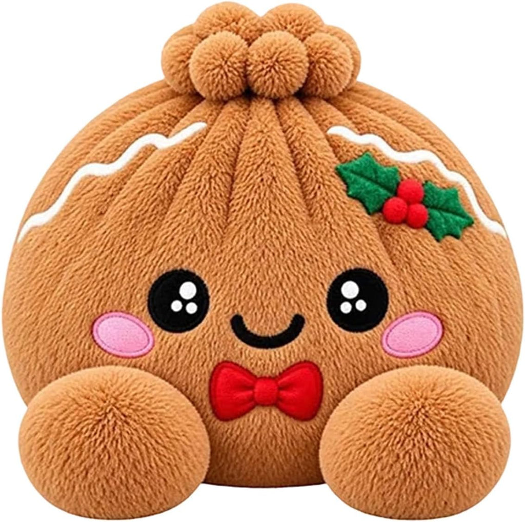 Plush Stuffed Dumpling Squishies, 3.94" Big Rainbow Squishes with Steamer