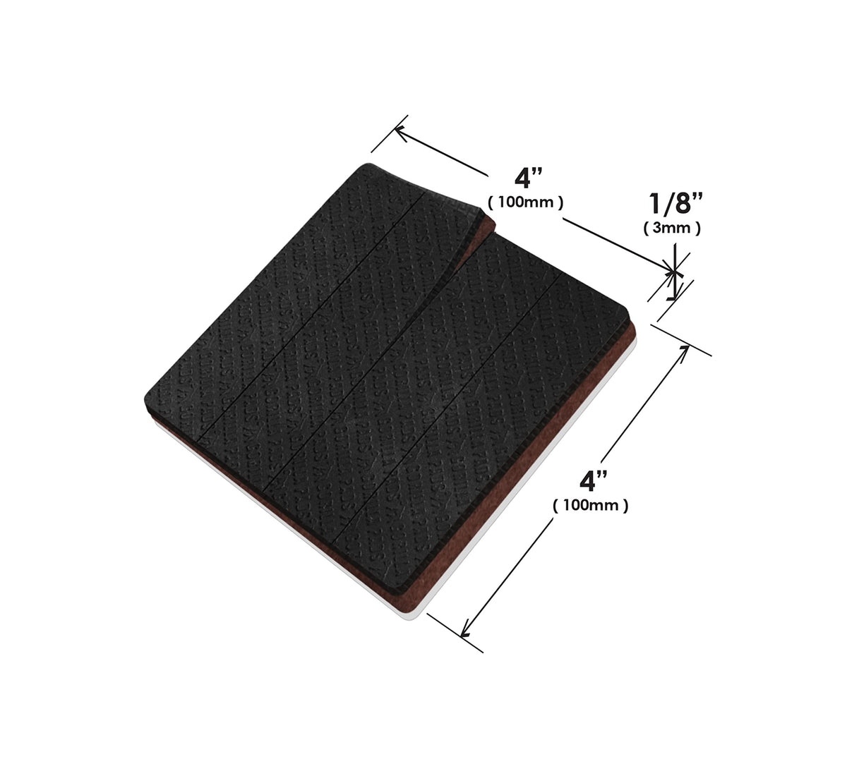 Slipstick GorillaPads CB147 Non Slip Furniture Pads/Gripper Feet (Set of 16) Self Adhesive Rubber Floor Protectors, 1 inch Round, Black
