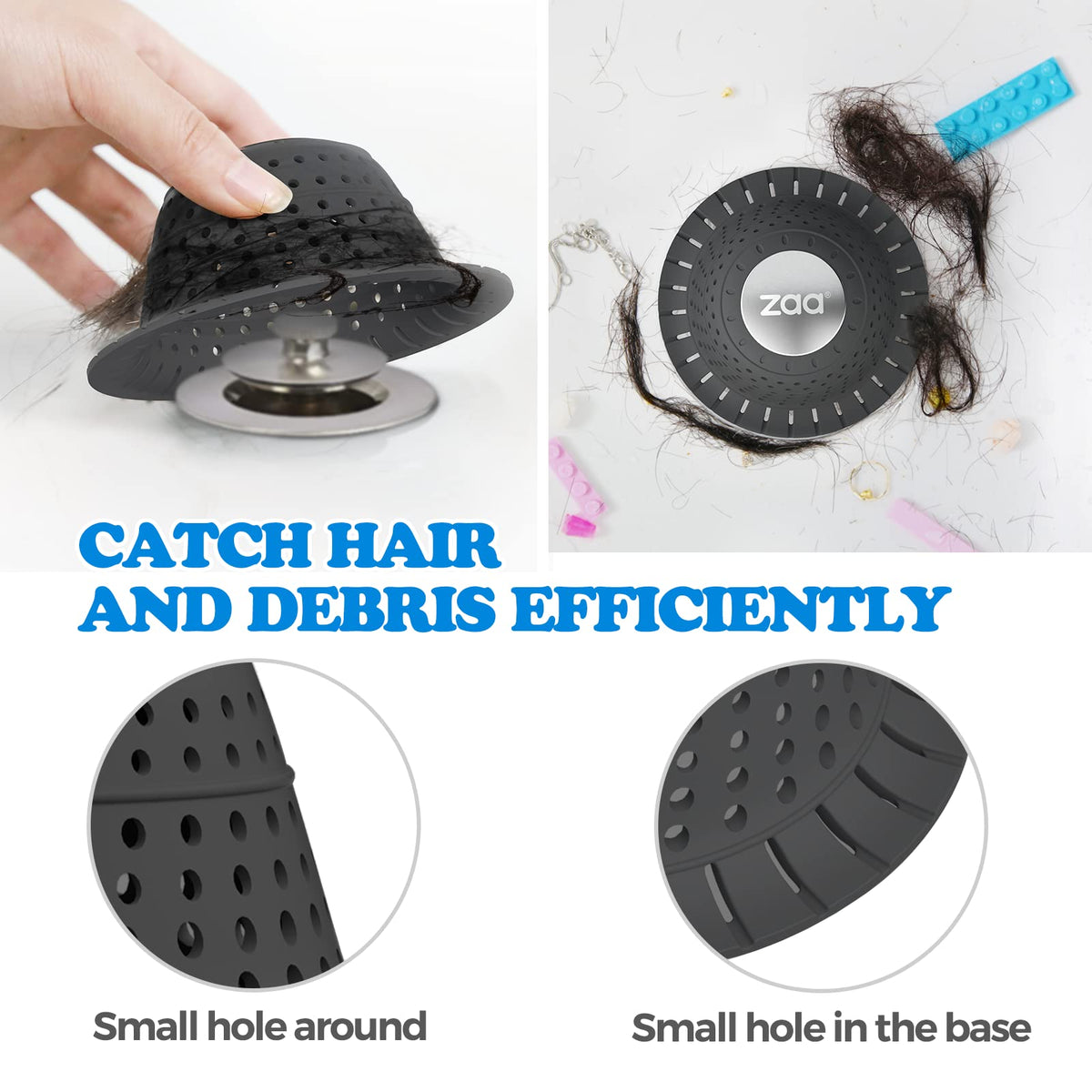 zaa Shower Drain Hair Catcher Bathtub Drain Strainer Sink Drain Protector