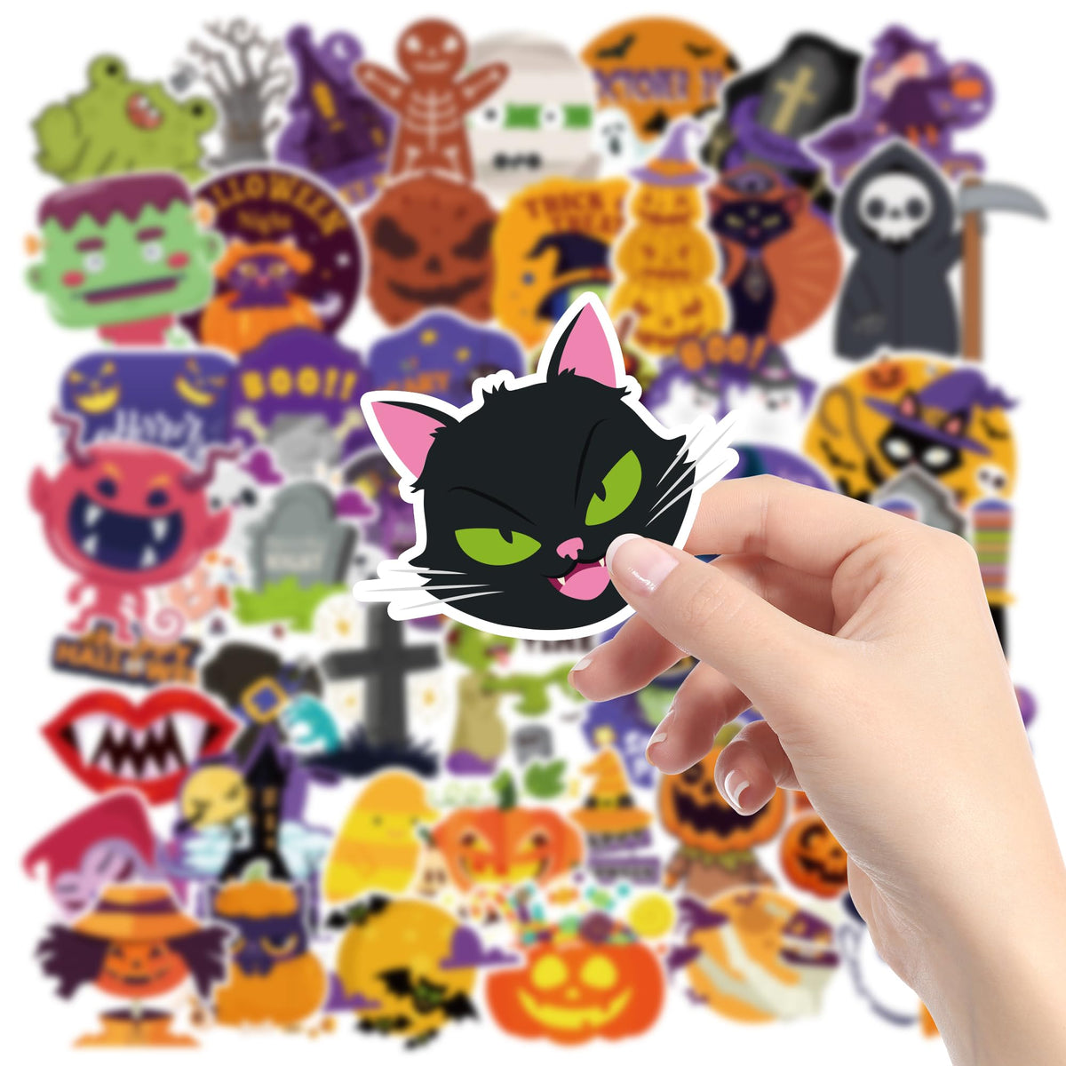 OHOME Fall Stickers | 100 PCS Thanksgiving Stickers for Kids - Vinyl Thanksgiving Games Toys Gifts Activities Essentials Party Favors Supplies - Friendsgiving Crafts Bulk for Classroom Home