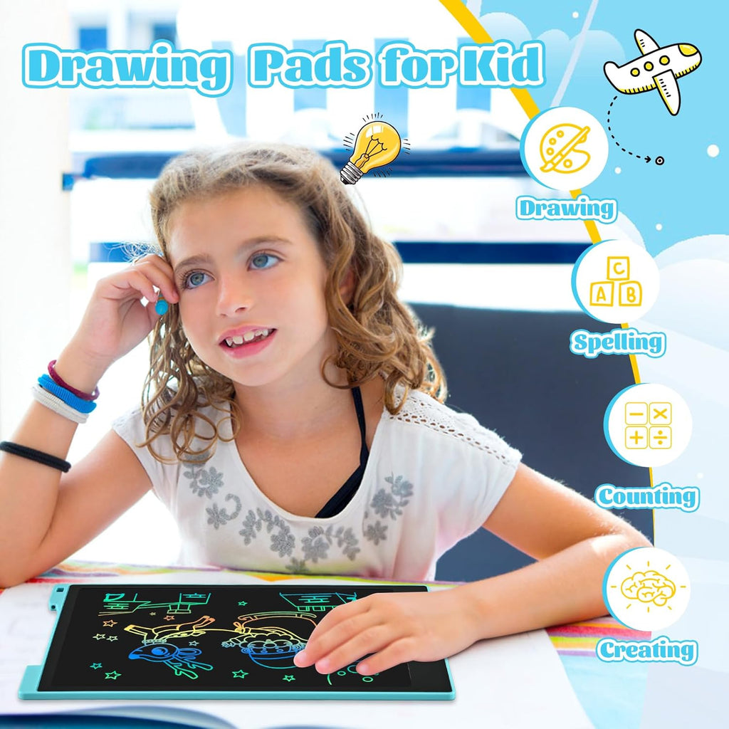 EooCoo Kids Travel Essential 12 Inch LCD Writing Tablet, 2 Pack