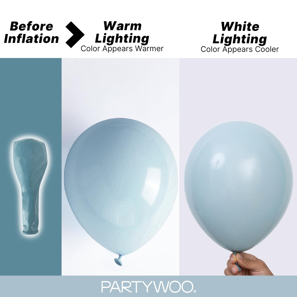 PartyWoo Lavender Balloons 127pcs Light Pastel Purple Lilac Different Sizes