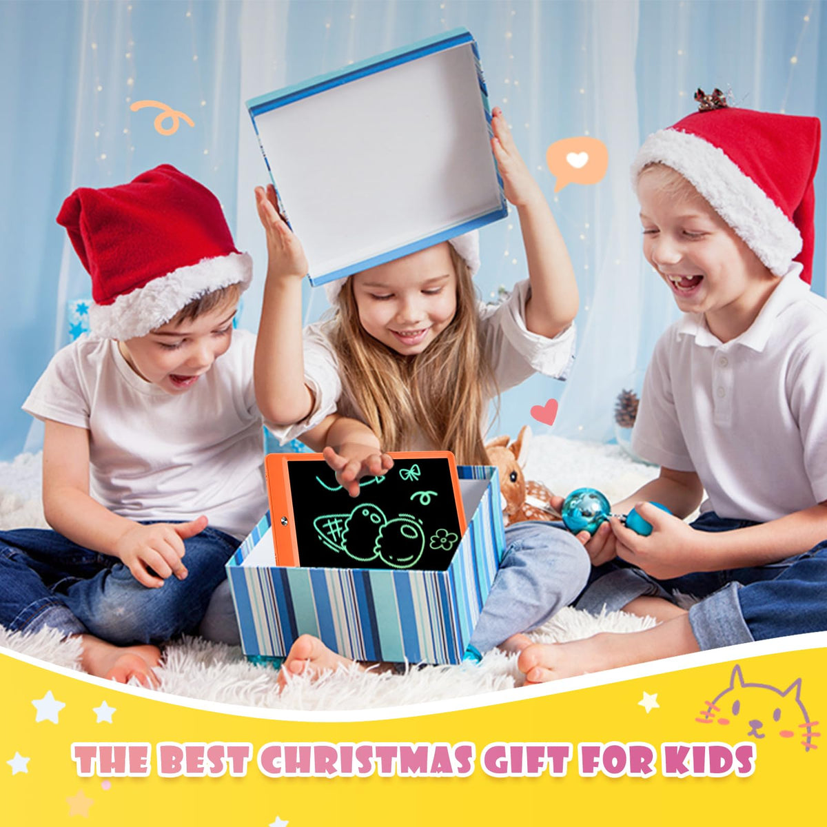 EooCoo Kids Travel Essential 12 Inch LCD Writing Tablet, 2 Pack
