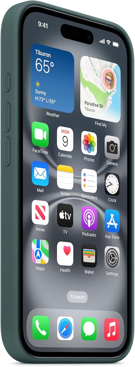 Apple iPhone 16 Pro Max Silicone Case with MagSafe and Camera Control: Lightweight Phone Case, Wireless Charging Compatible, Smooth Matte Finish, Black