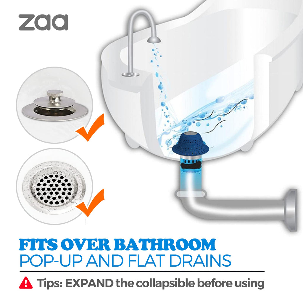 zaa Shower Drain Hair Catcher Bathtub Drain Strainer Sink Drain Protector