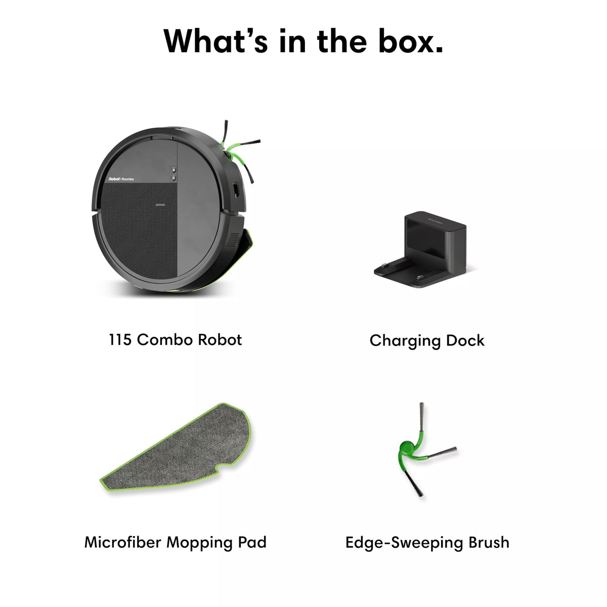 iRobot Roomba 115X Combo Robot Vacuum & Mop with AutoEmpty Dock, 15,000Pa, Self-Empties for 90 Days, Intense Power-Lifting Suction, LiDAR Navigation, Multiple Cleaning Modes, Avoids Mopping Carpet