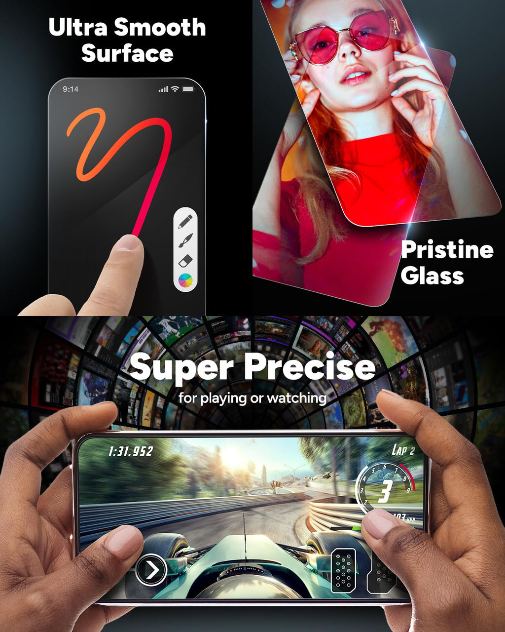 ZAGG Glass Elite Screen Protector for Apple iPhone 11 Pro Max and Xs Max