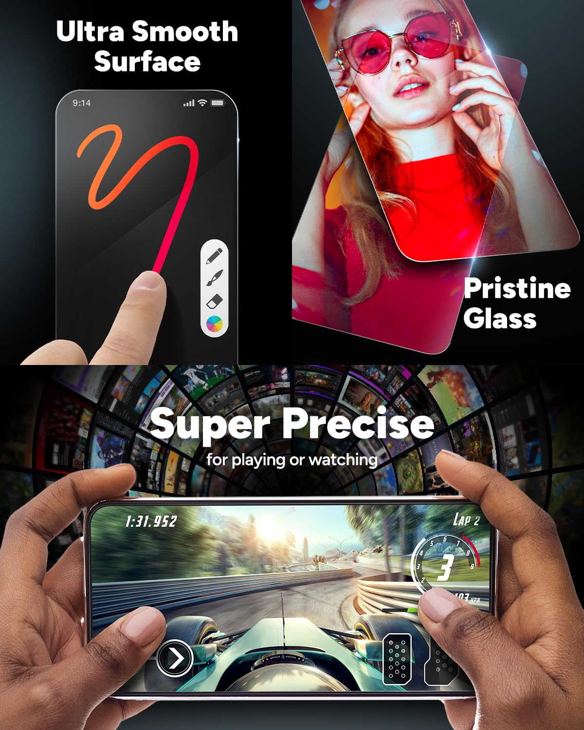ZAGG Glass Elite Screen Protector for Apple iPhone 11 Pro Max and Xs Max