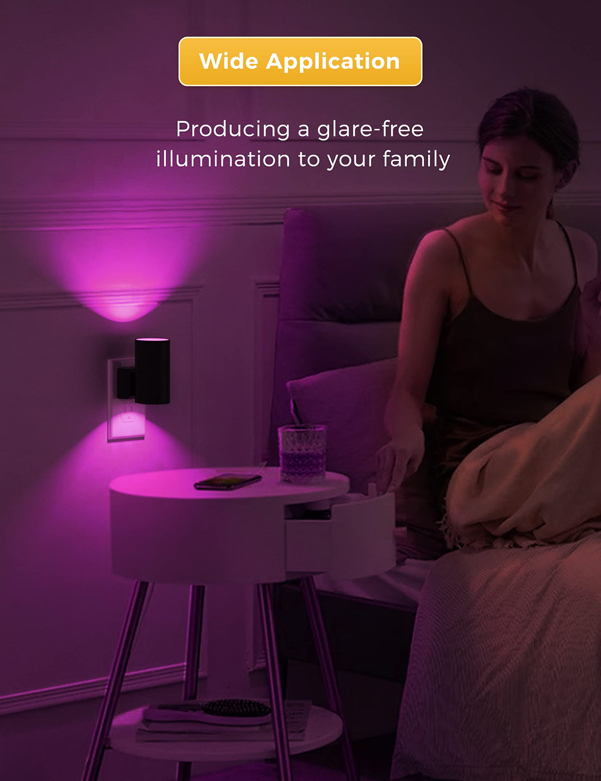 L LOHAS LED Night Light Plug in, Night Lights Plug into Wall, Soft White