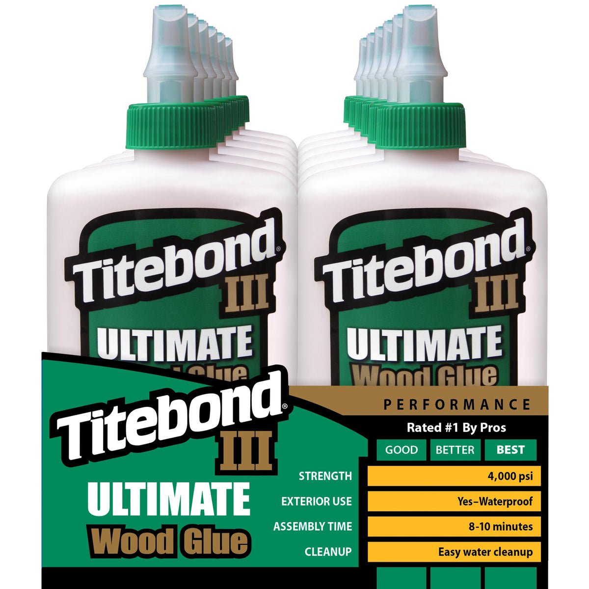 Titebond III Ultimate Wood Glue 4 Oz. – Woodworking Adhesive, Waterproof – 1412