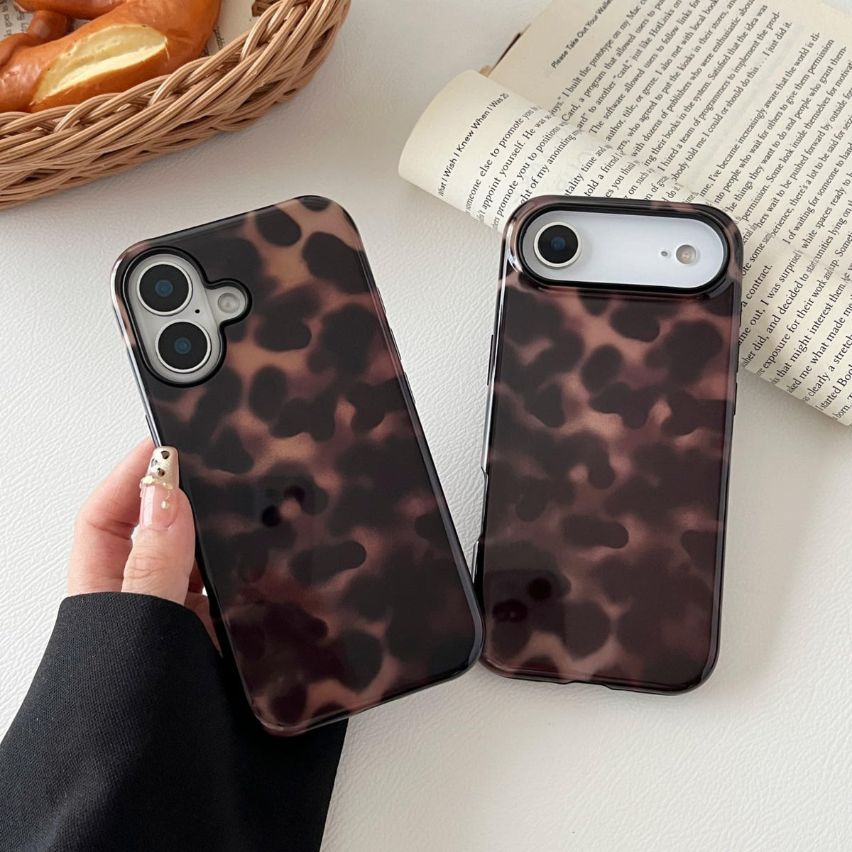 Longlayss Compatible with iPhone 16 Pro Case Tortoise Shell Phone Case