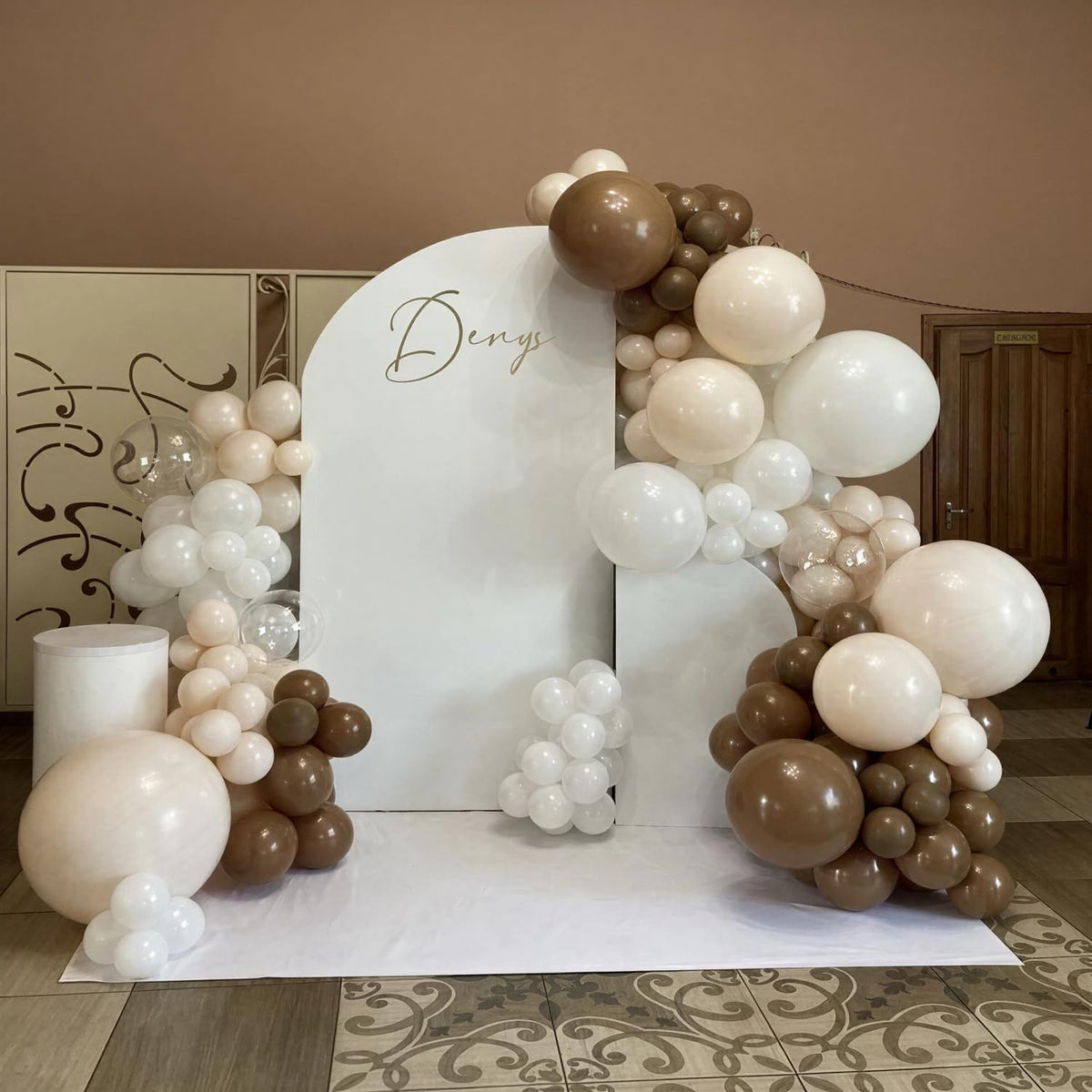 Rose Gold and Black Balloons for Bridal Shower Women Birthday Decorations