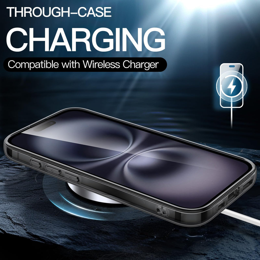 JETech Case for iPhone 16 Pro, Anti-Yellowing, Natural Titanium