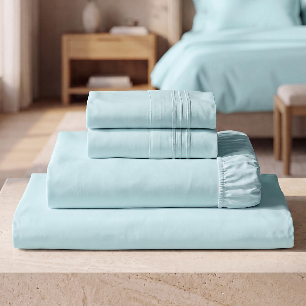 Mellanni Iconic 4-Piece Bed Sheet Set, 16" Deep Pocket (Queen, White)
