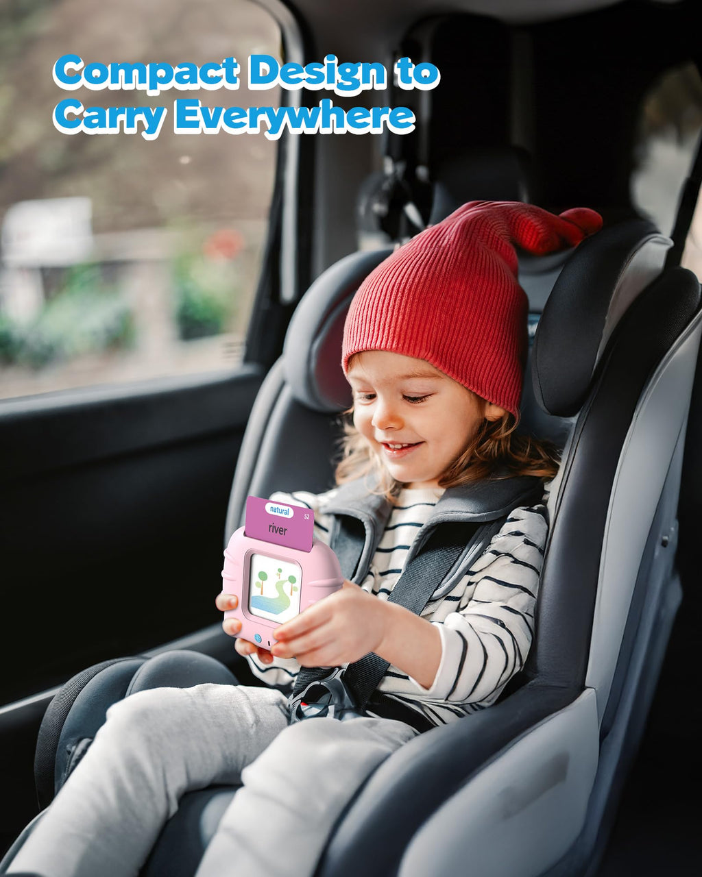 Airbition Talking Flash Cards for Toddlers Ages 1‑4,224 Words English Blue
