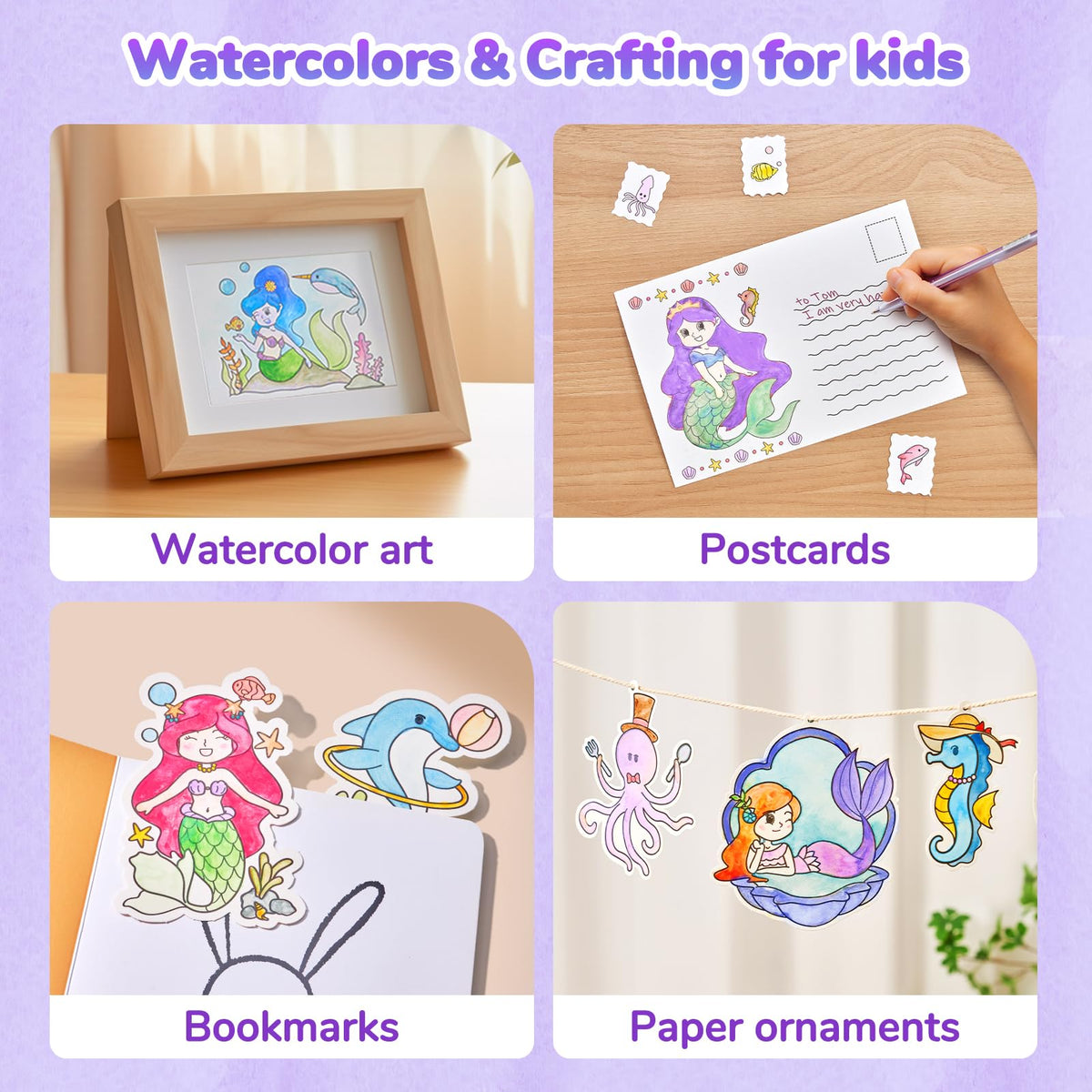 JoyCat Paint with Water Coloring Books for Toddlers (Magical Pony)