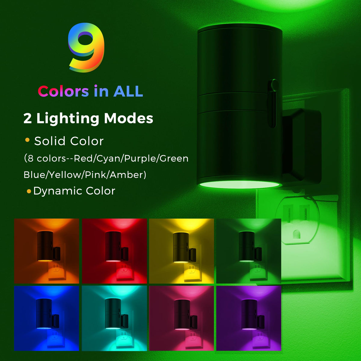 L LOHAS LED Night Light Plug in, Night Lights Plug into Wall, Soft White
