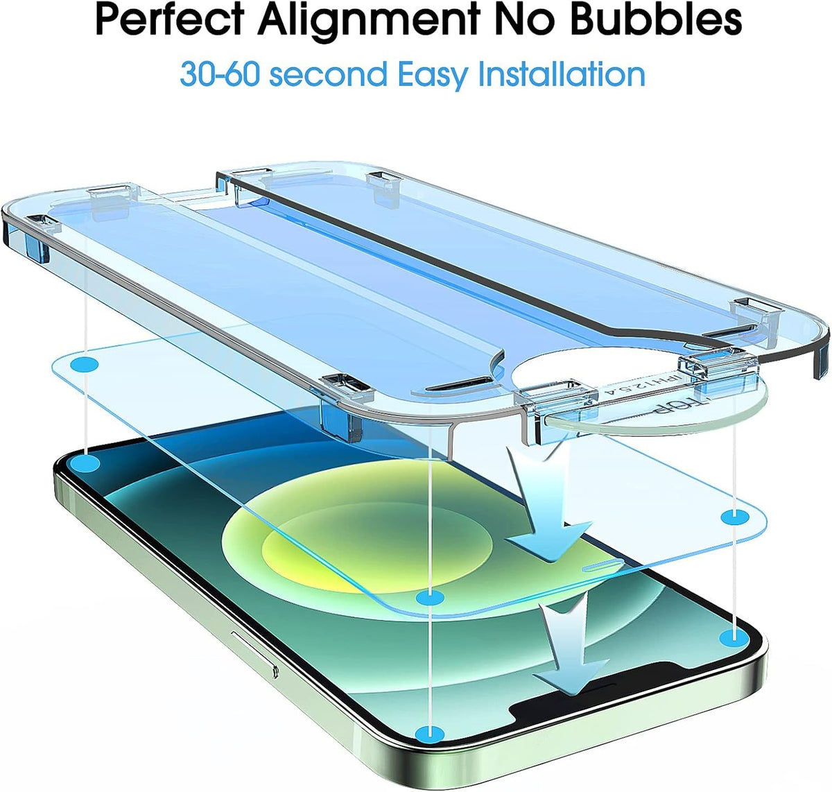 amFilm OneTouch for iPhone 17e / iPhone 16e Screen Protector Tempered Glass