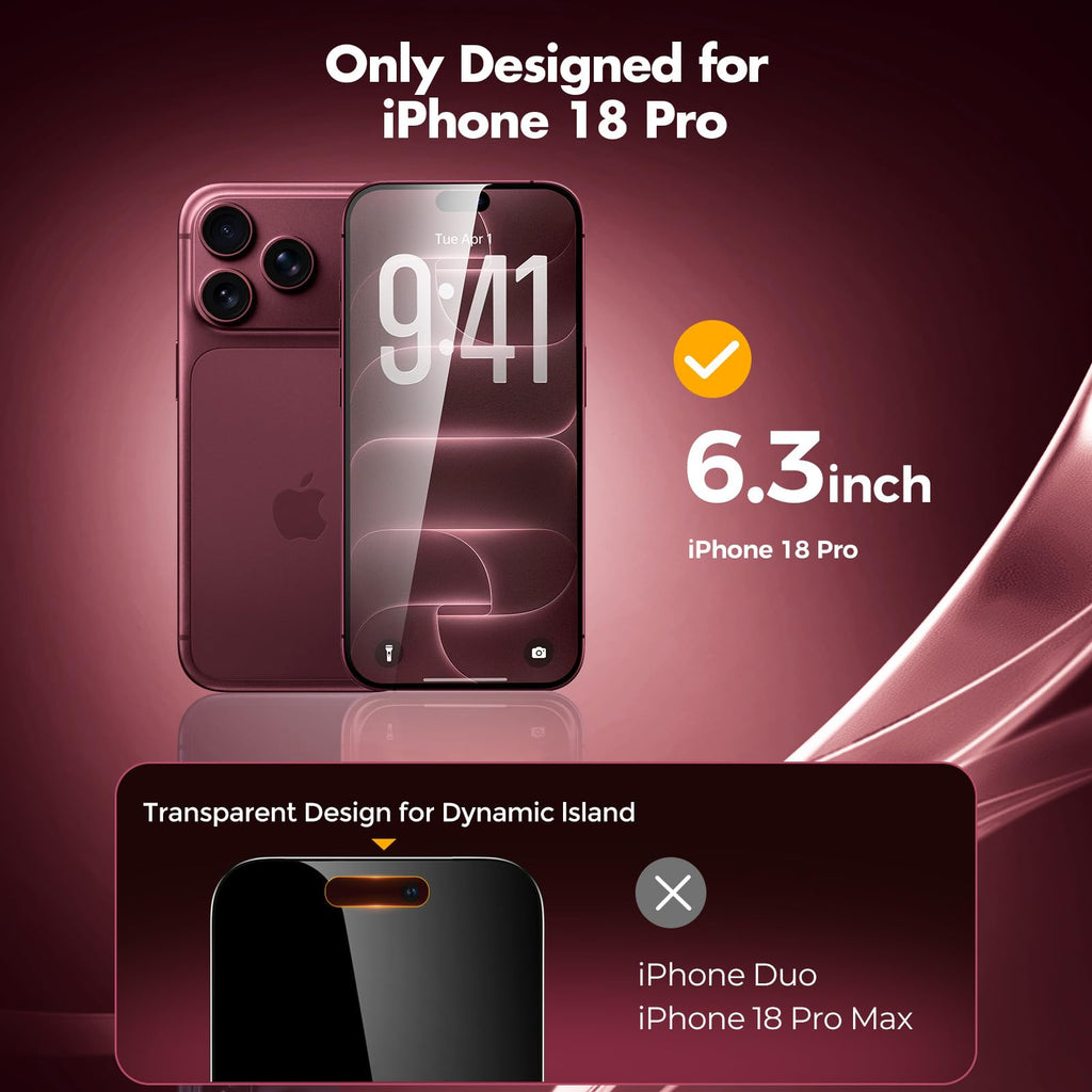 UNBREAKcable Privacy Screen Protector for iPhone 16 Pro Max, Full Coverage