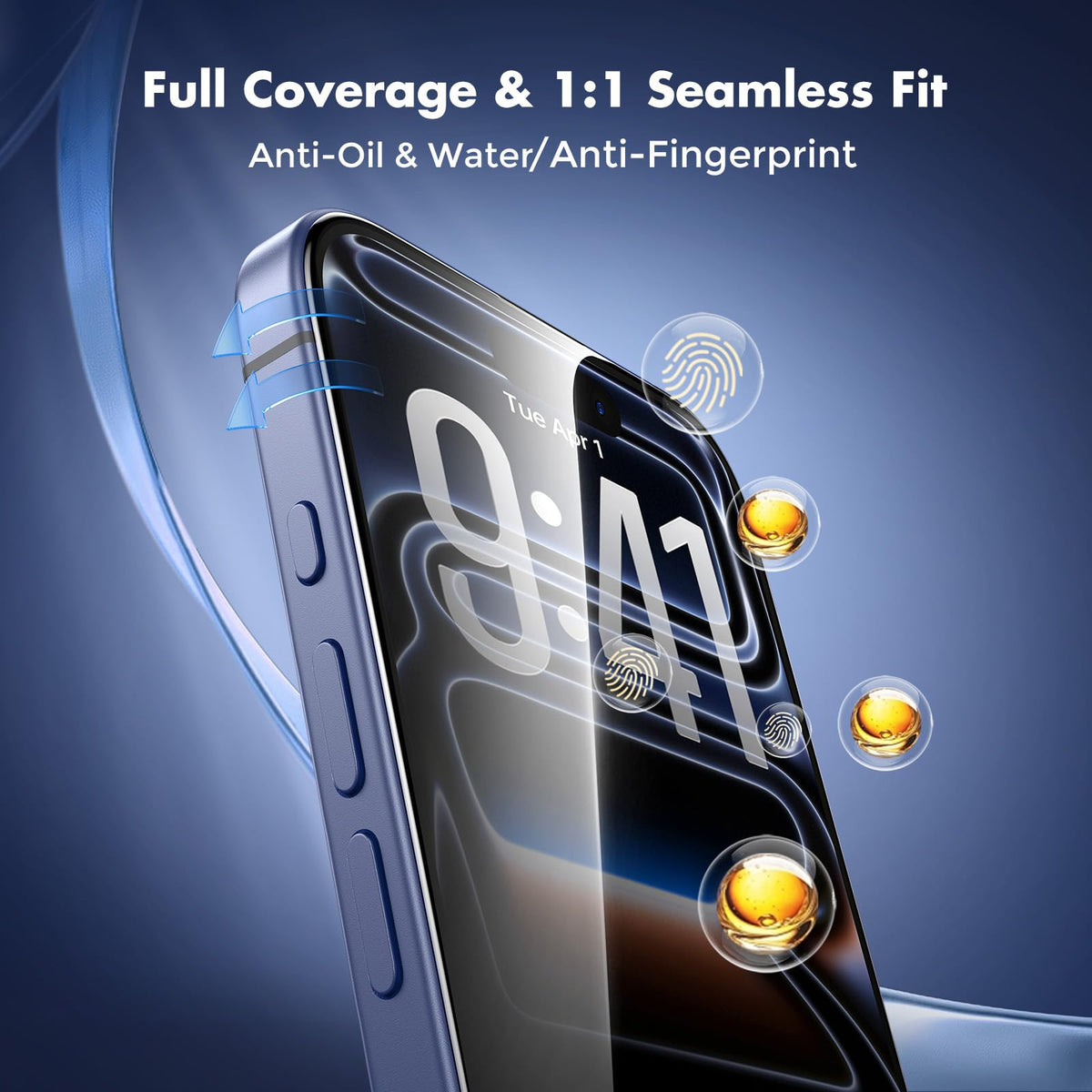 UNBREAKcable Privacy Screen Protector for iPhone 16 Pro Max, Full Coverage