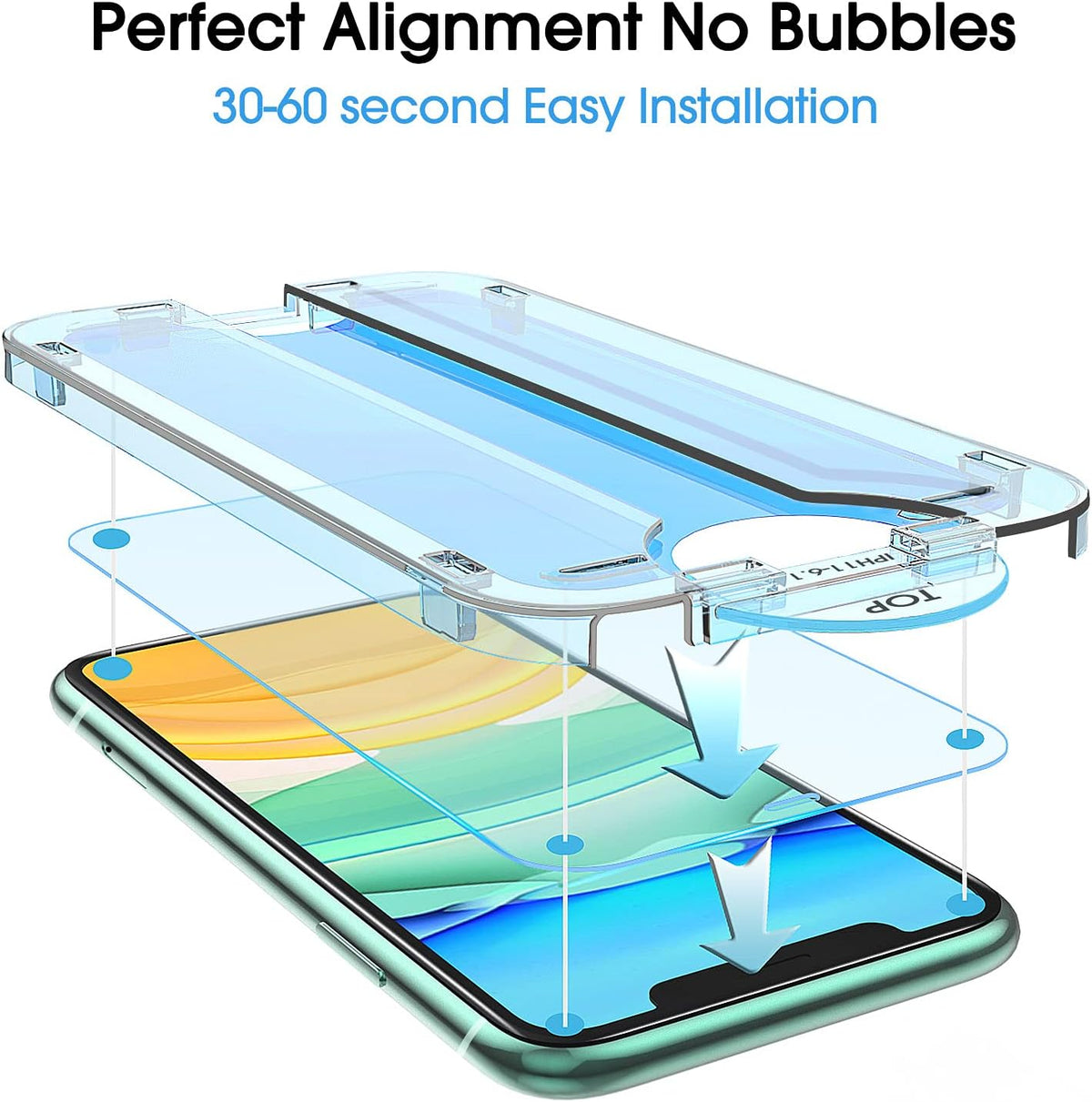 amFilm OneTouch for iPhone 17e / iPhone 16e Screen Protector Tempered Glass
