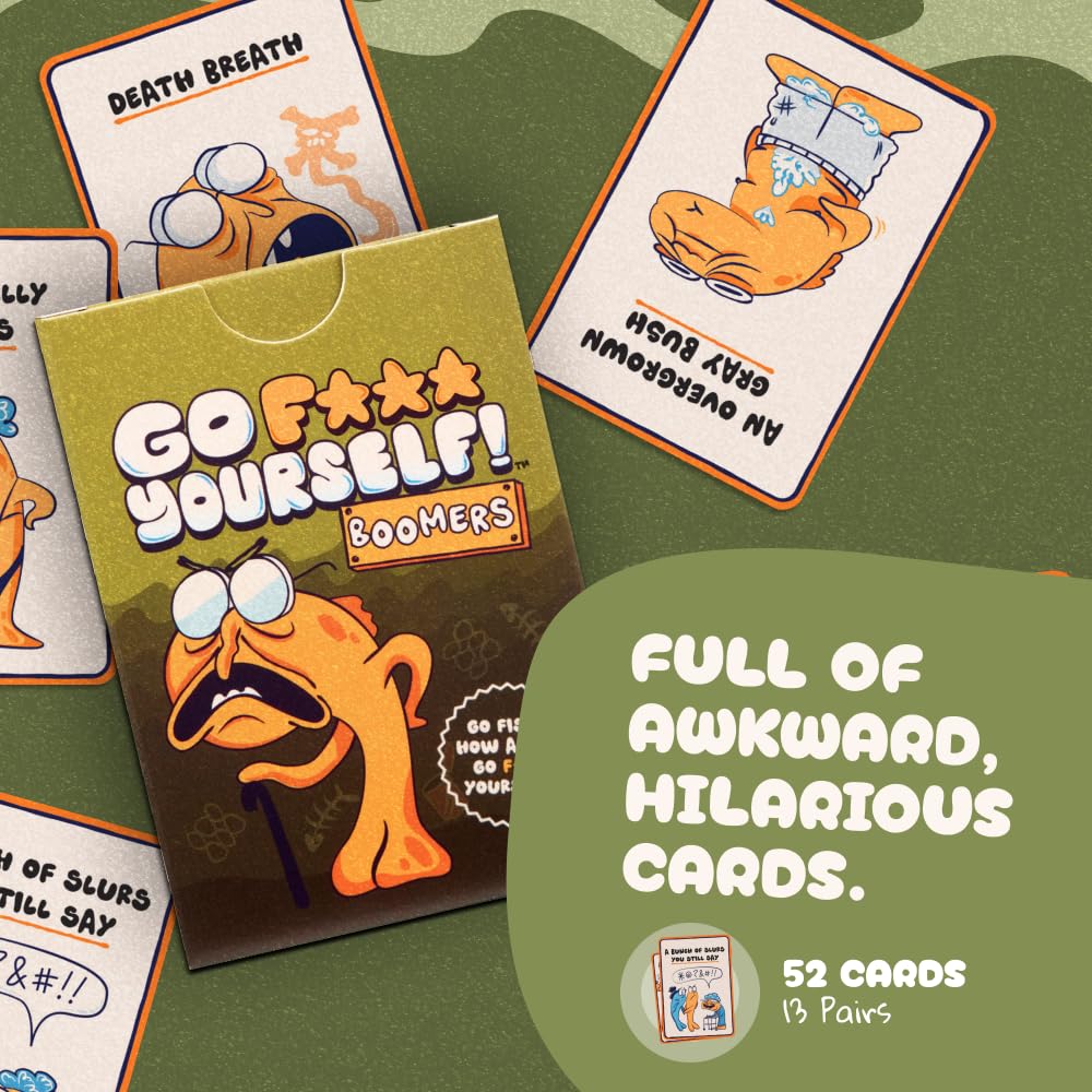 Go F Yourself Jesus Christ! Grown Up Go Fish Card Game, Funny Gag Gift