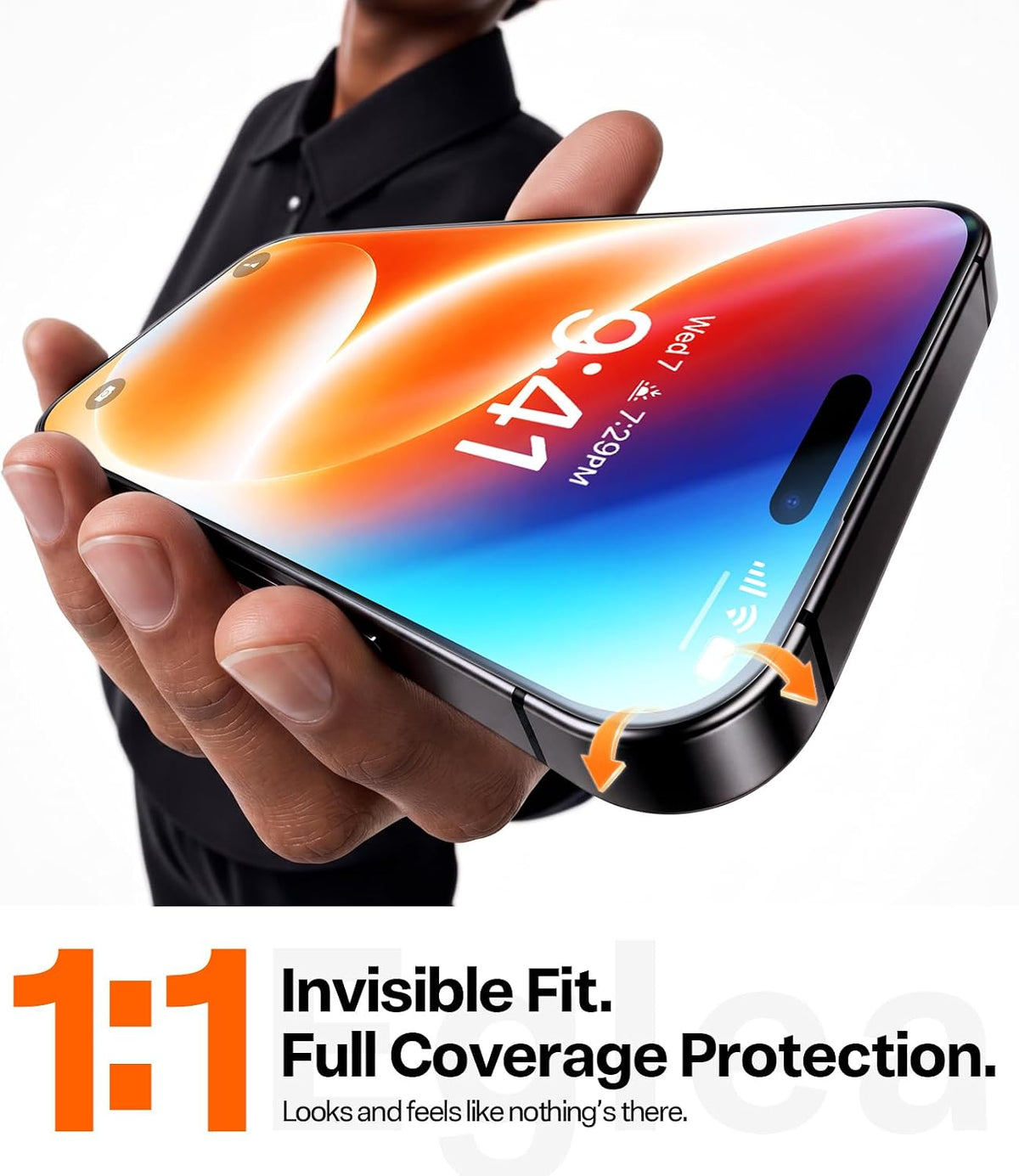 TORRAS 2-Pack for iPhone Air Screen Protector [12Ft Military-Grade Shatterproof] [9H+ Aerospace Tempered Glass] Anti-Scratch Full Coverage Fit