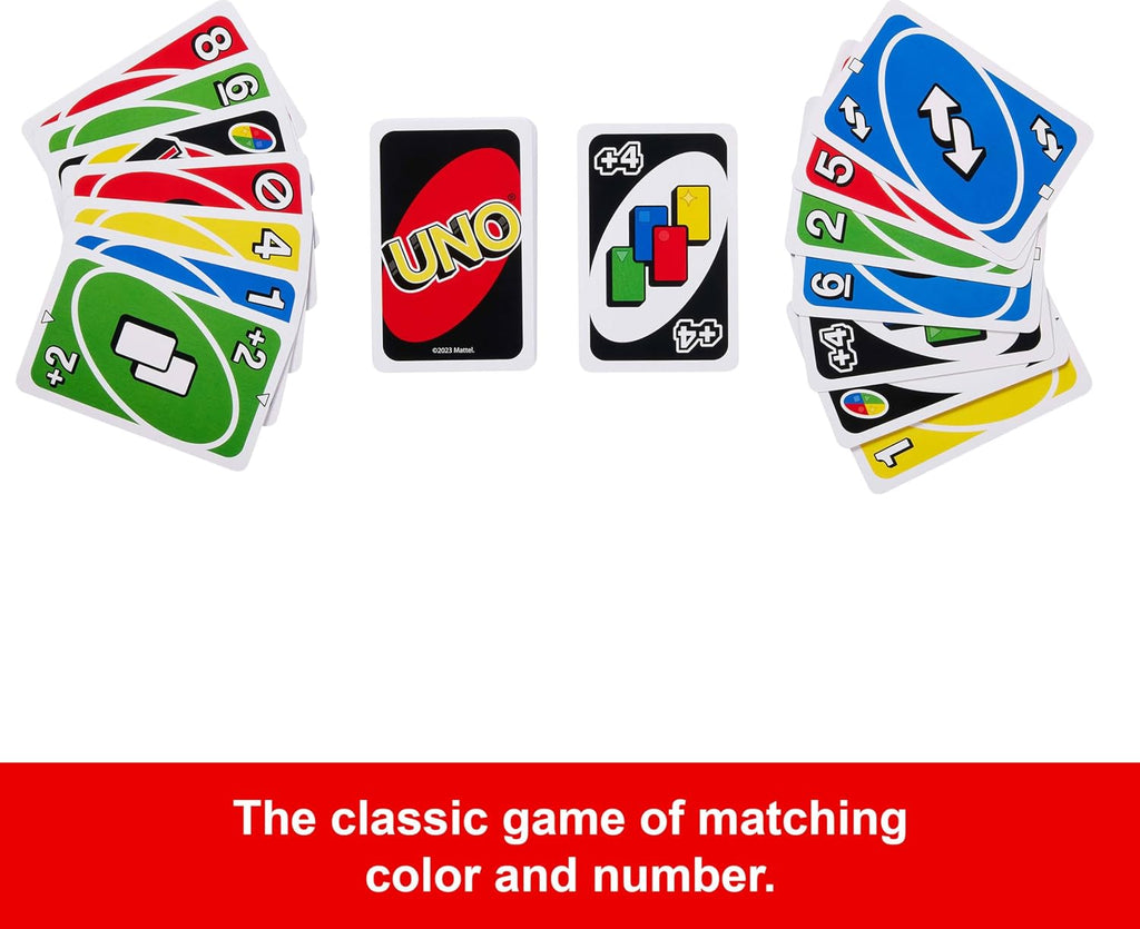 Mattel Games UNO Card Game, Ages 7+, 2-10 Players