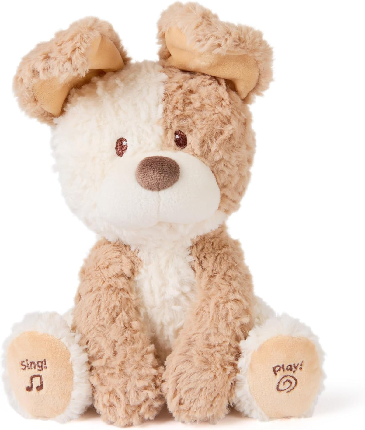 GUND Baby Peeki Puppy 12-Inch Interactive Animated Musical Plush for Babies