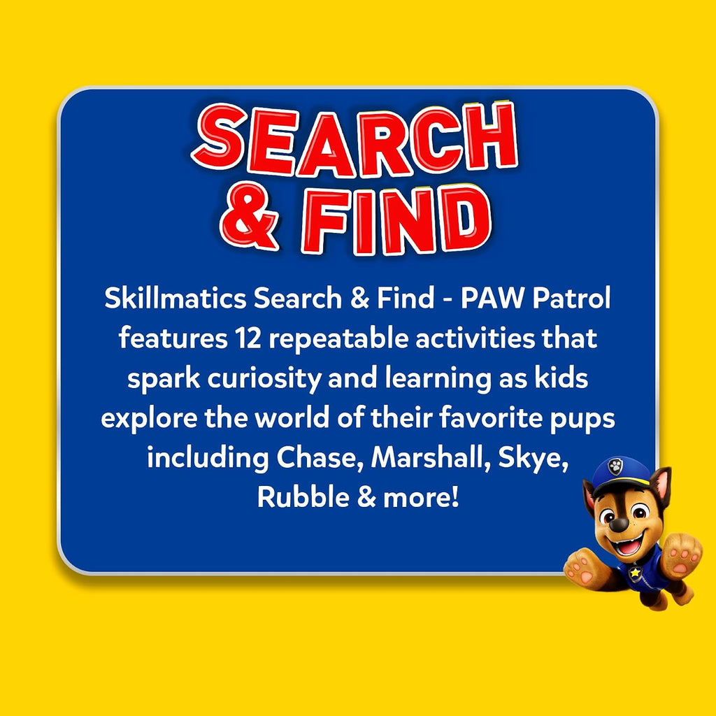 Skillmatics Search and Find – PAW Patrol, Preschool Activity, Gift for Kids