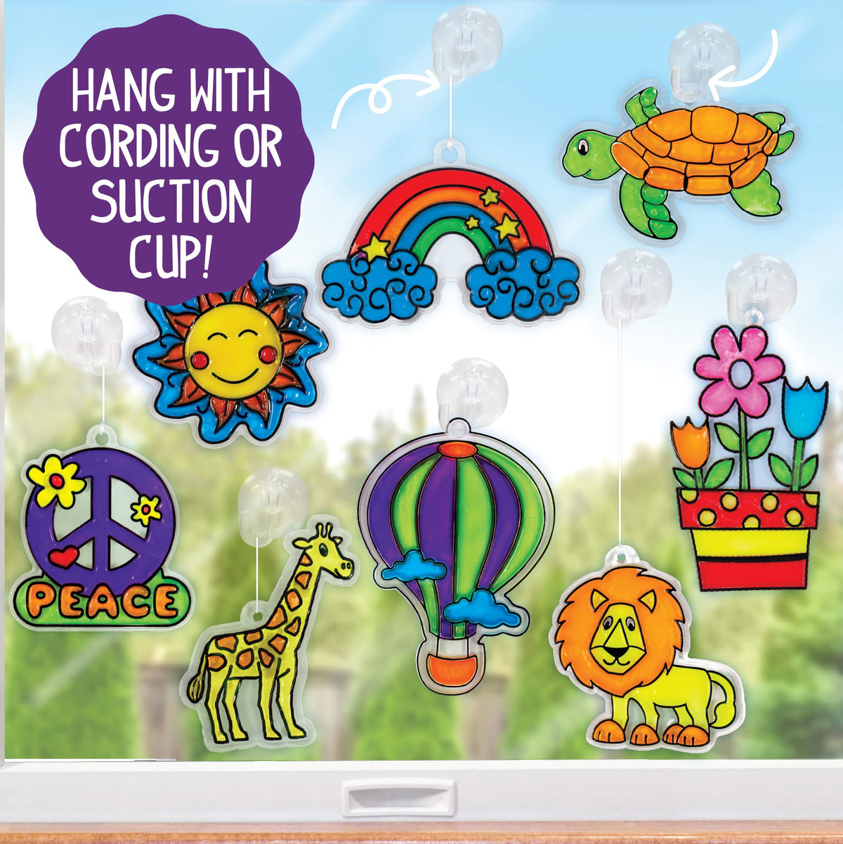 Made By Me Create Your Own Window Art Kit, Halloween Suncatchers