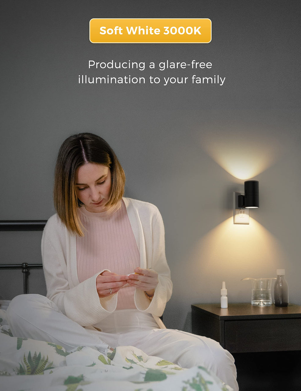 L LOHAS LED Night Light Plug in, Night Lights Plug into Wall, Soft White