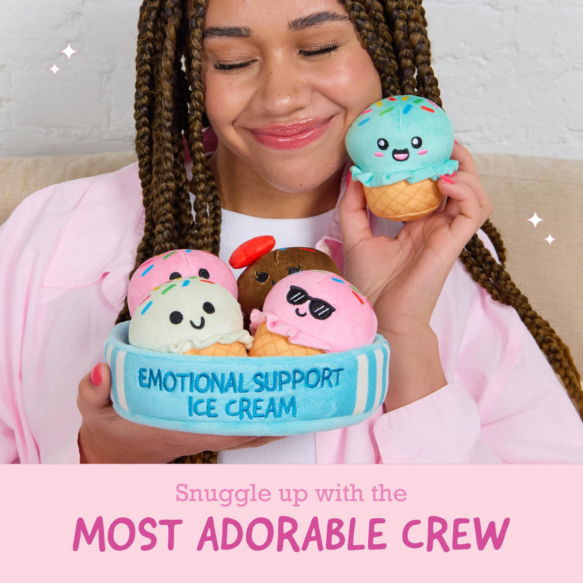 Emotional Support Dino Nuggies, Cuddly Dinosaur Toys by Relatable