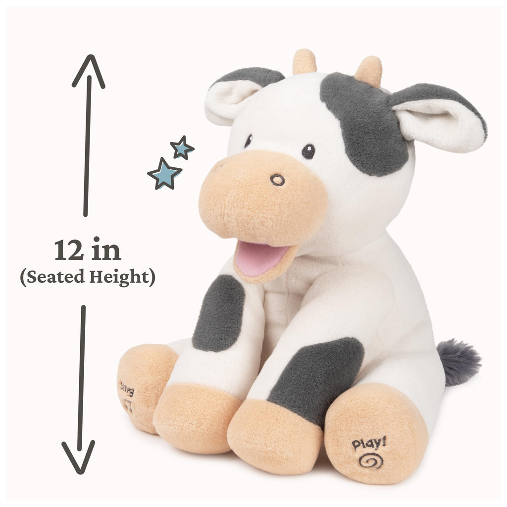 GUND Baby Peeki Puppy 12-Inch Interactive Animated Musical Plush for Babies