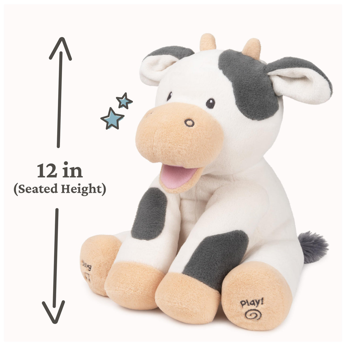 GUND Baby Peeki Puppy 12-Inch Interactive Animated Musical Plush for Babies