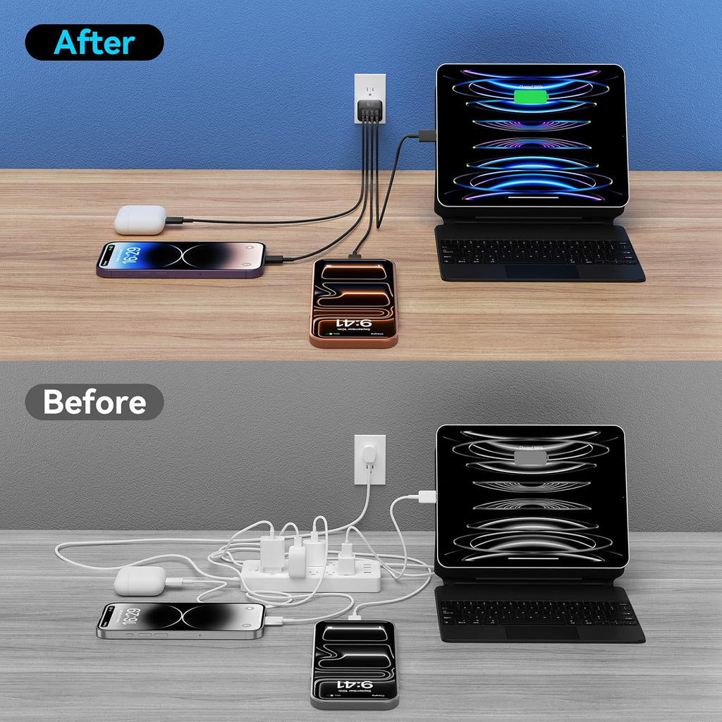USB C Charger Block Multiple Ports Wall Charger Fast Phone Charging Blocks