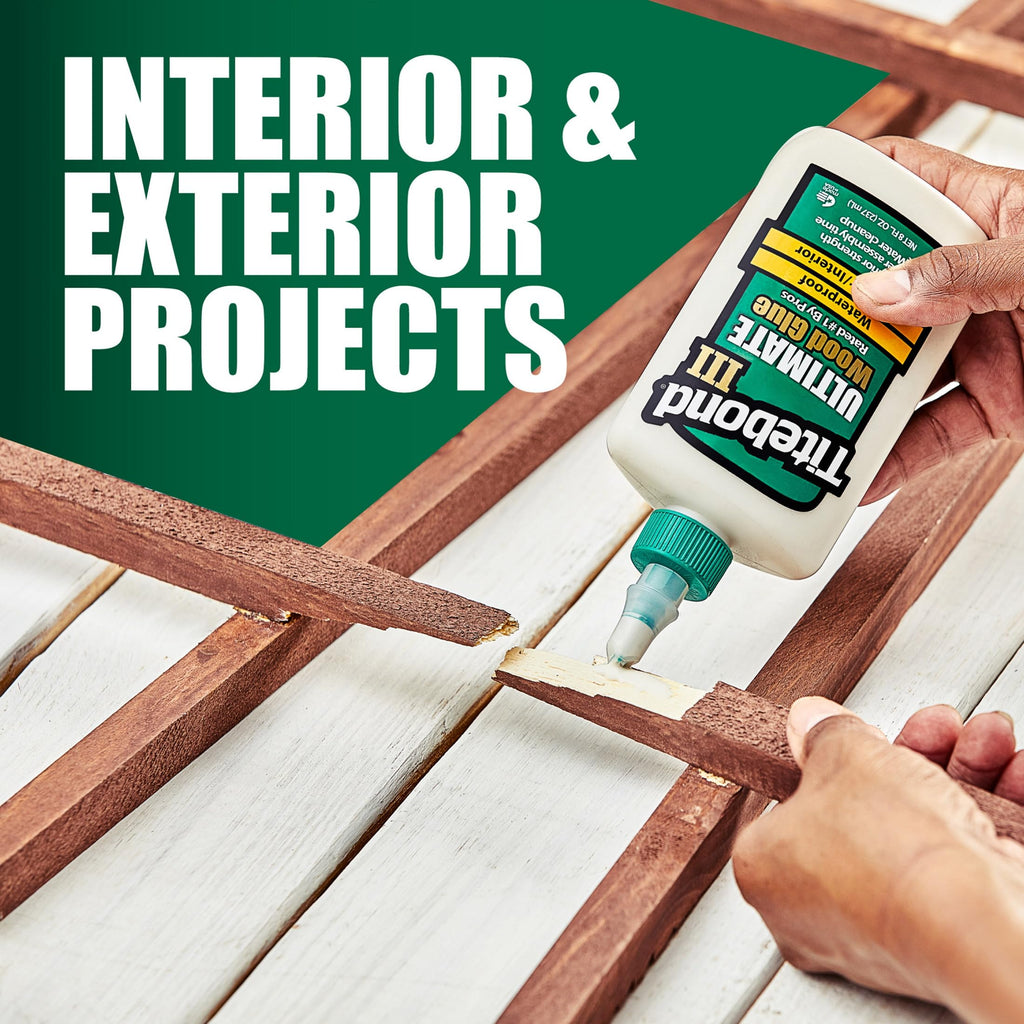 Titebond III Ultimate Wood Glue 4 Oz. – Woodworking Adhesive, Waterproof – 1412