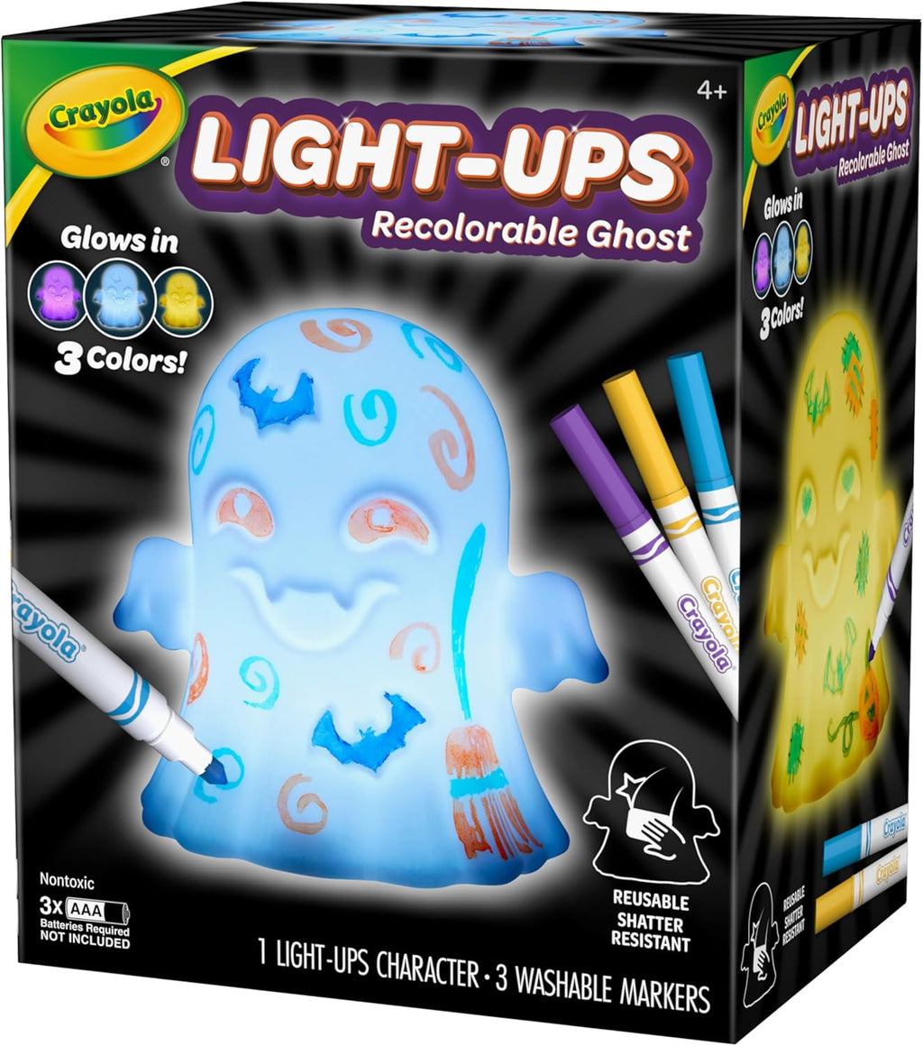 Crayola Light-Ups Ghost, Reusable Coloring Light Up Halloween Toy for Kids