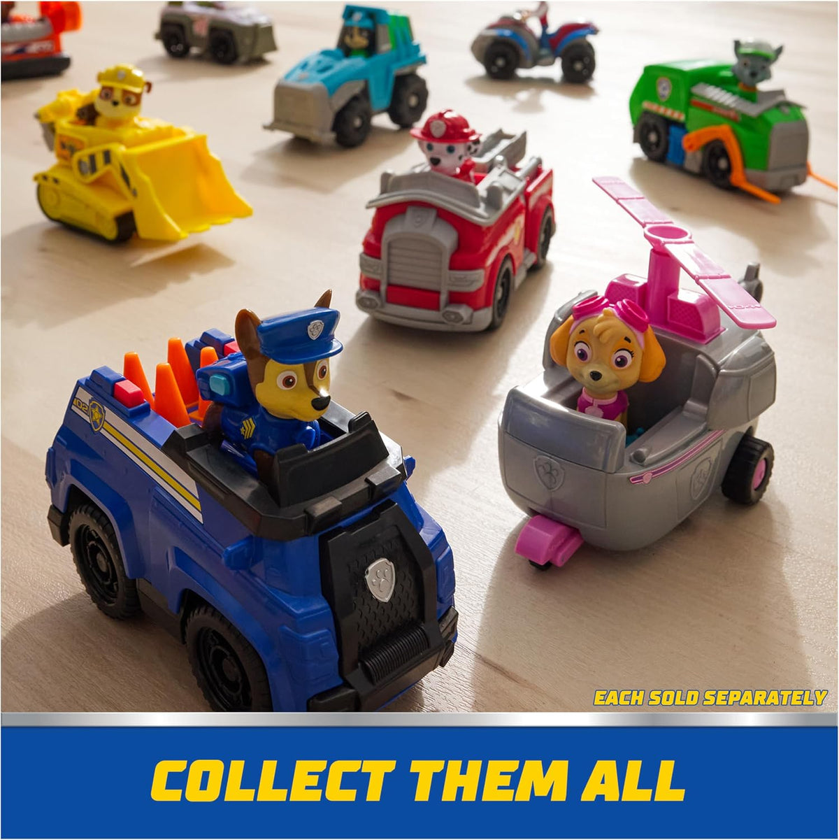 Paw Patrol, Rubble’s Bulldozer Toy Truck with Collectible Action Figure