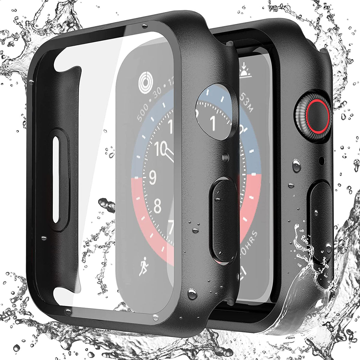 Misxi 2-Pack Waterproof Case for 41mm Apple Watch Series 9/8/7