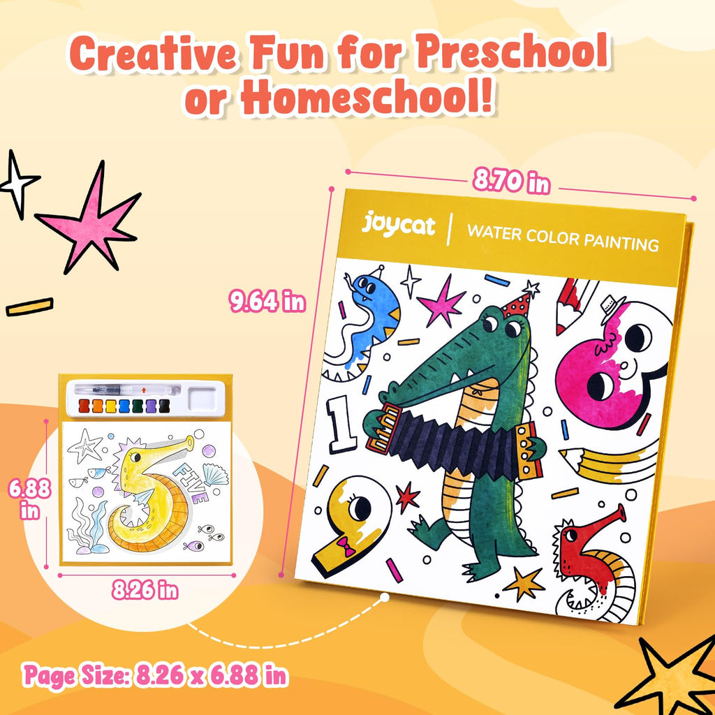 JoyCat Paint with Water Coloring Books for Toddlers (Magical Pony)