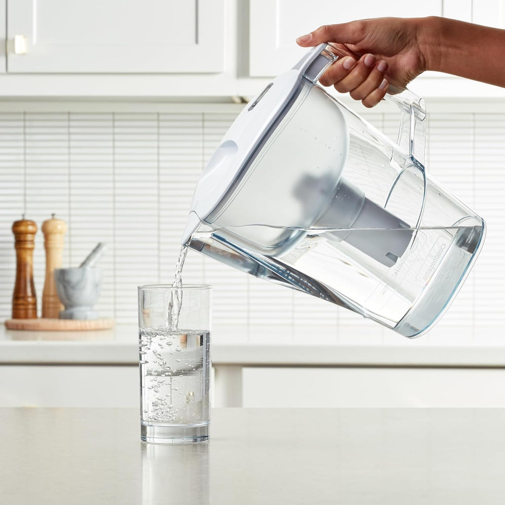 Amazon Basics Enhanced Water Filter, Brita Filter Replacement, 6-Pack