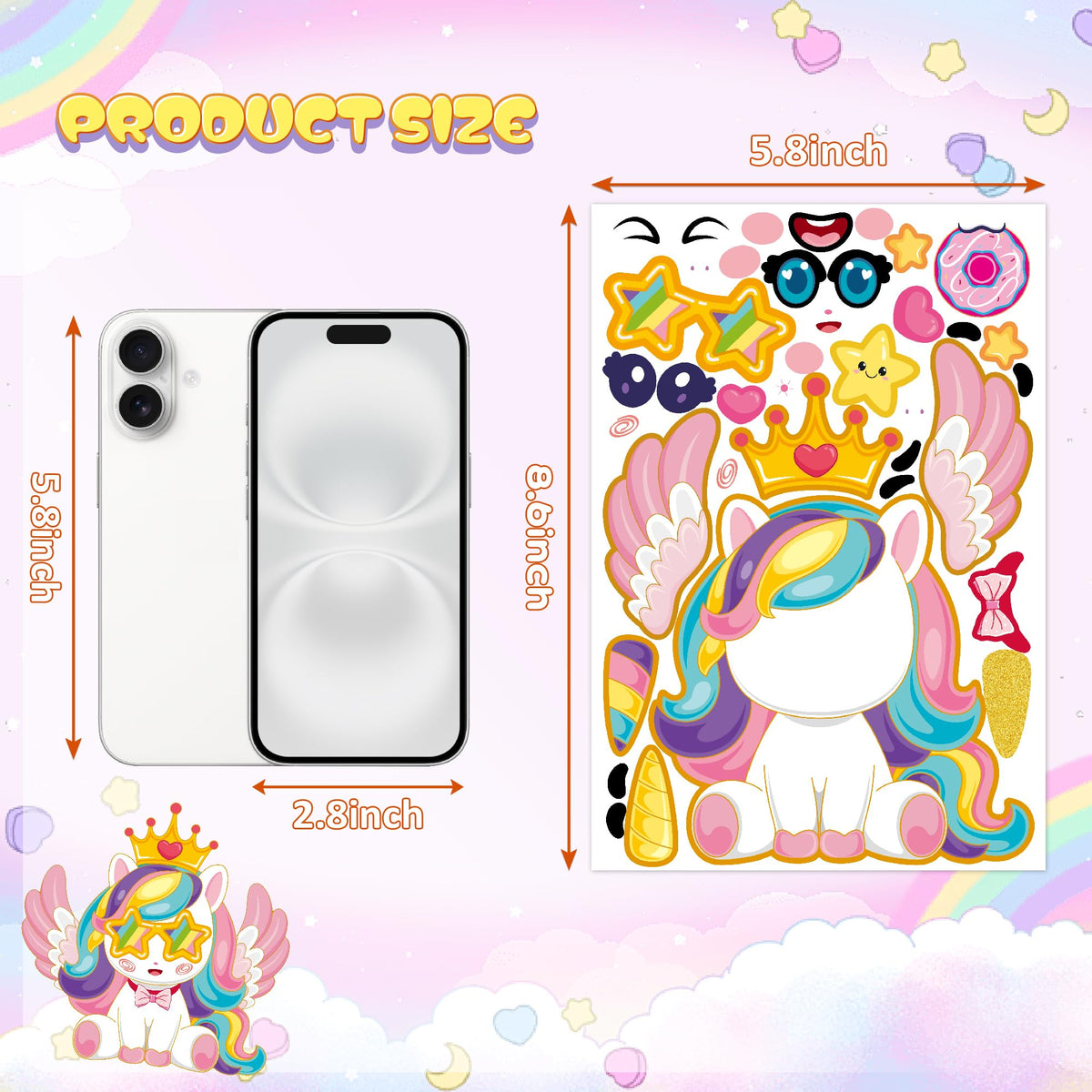 Stickers for Kids Toddler Party Favors Crafts - 48 Sheets