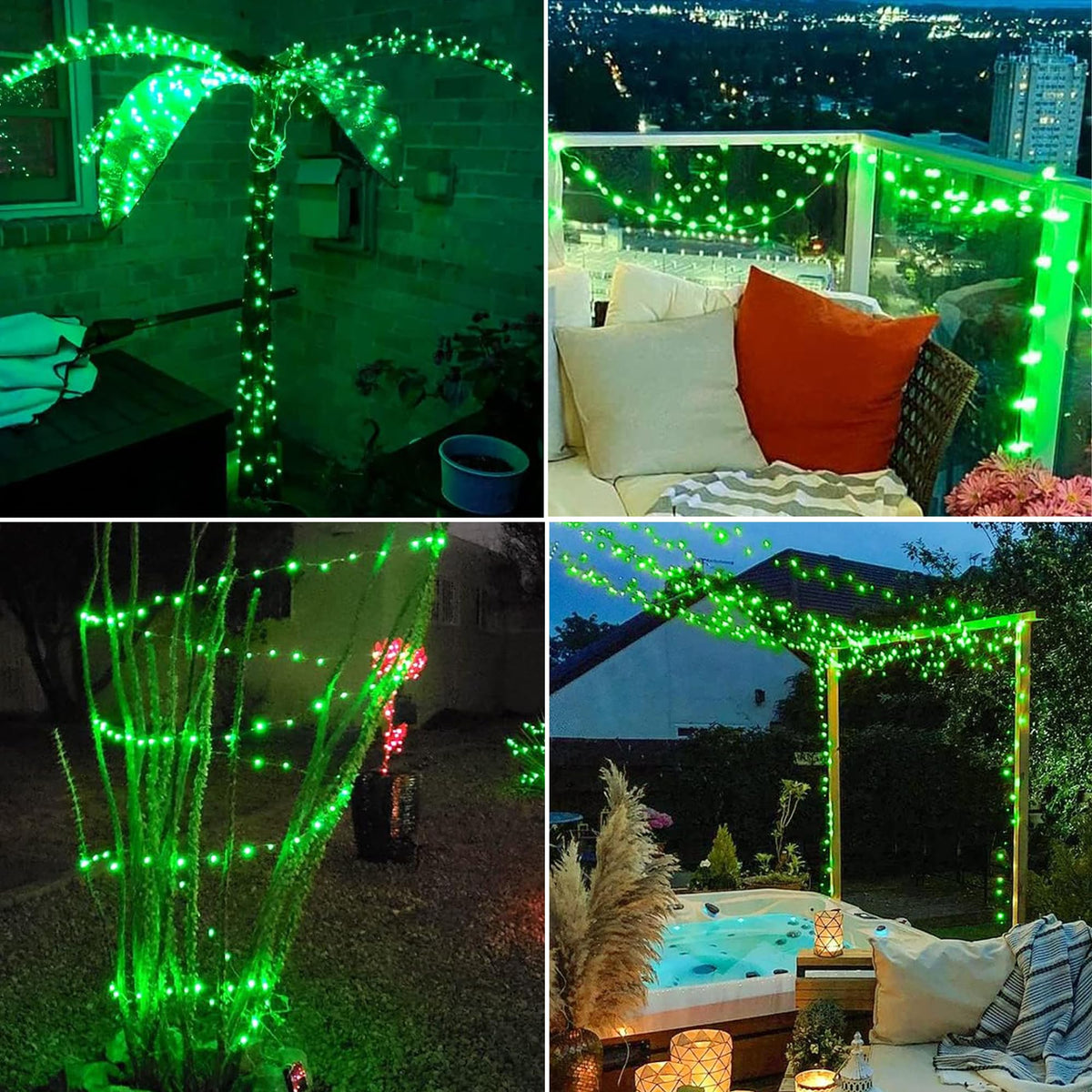 Joomer Solar Fairy Lights, 2-Pack Total 80FT 240LED String Lights, White