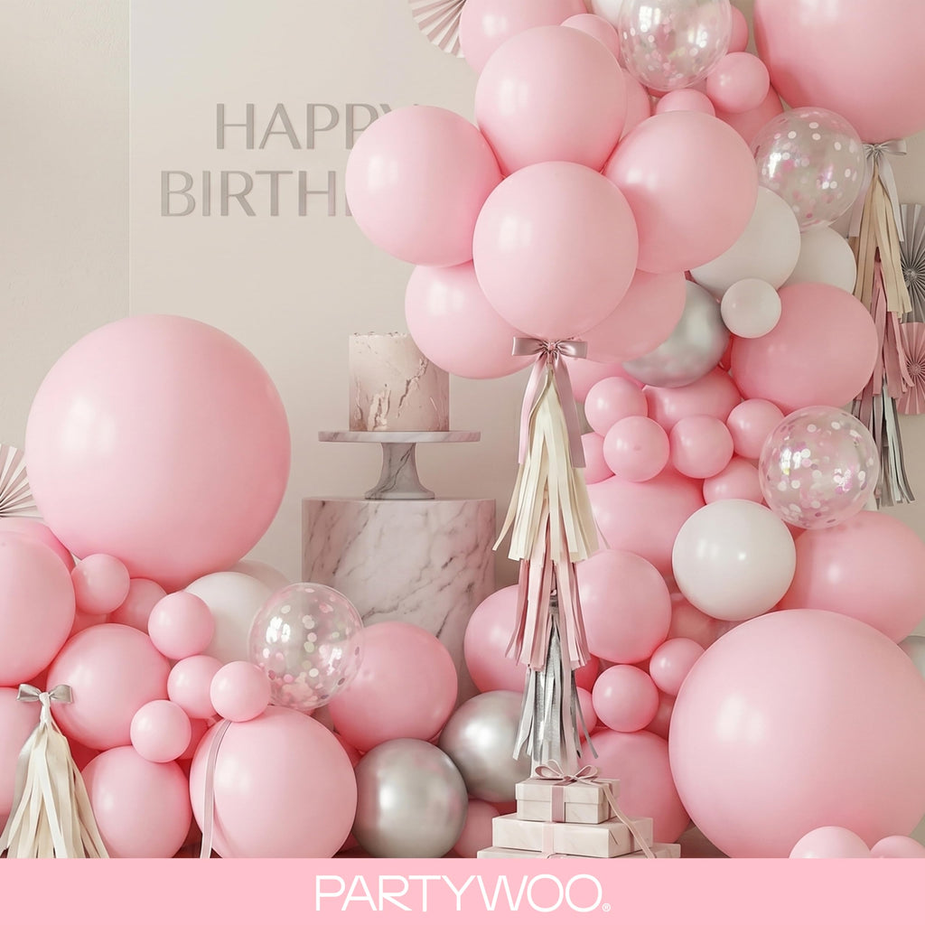 PartyWoo Lavender Balloons 127pcs Light Pastel Purple Lilac Different Sizes