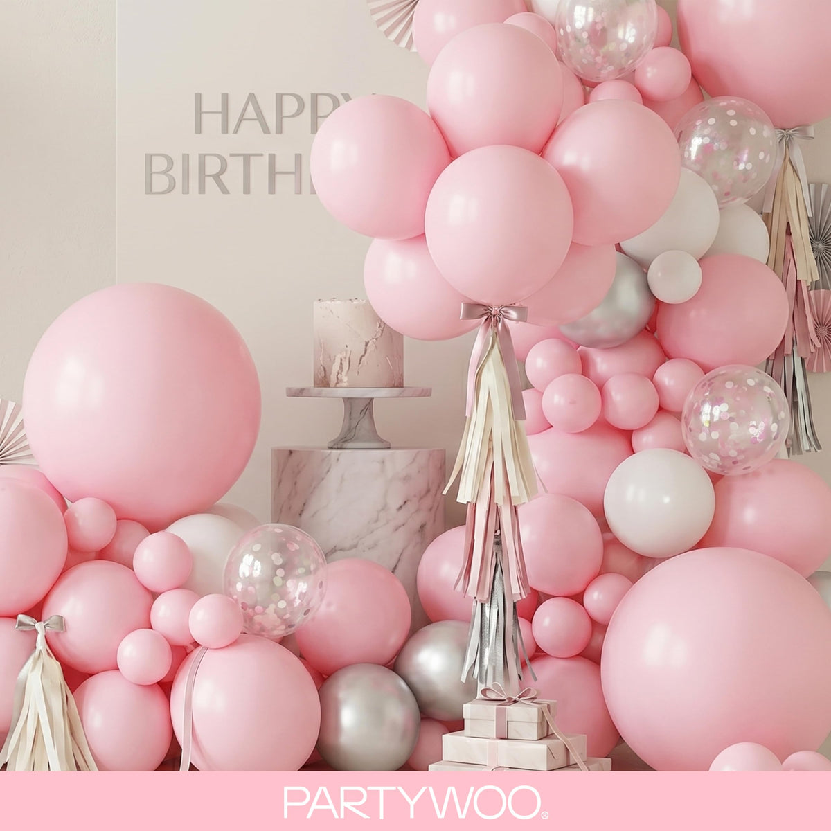PartyWoo Lavender Balloons 127pcs Light Pastel Purple Lilac Different Sizes