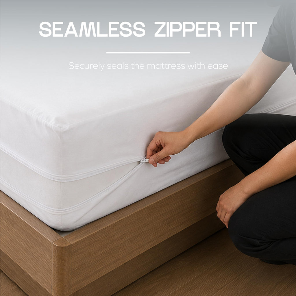 Utopia Bedding Twin Size Mattress Protector Zippered, 100% Waterproof