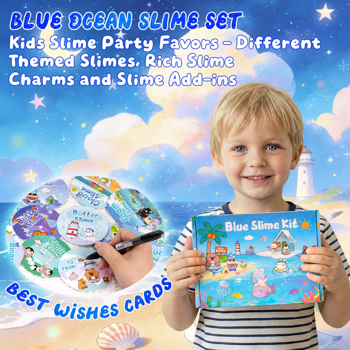 6-Pack Pink Slime Kit for Girls, Cloud Butter Squishy Birthday Gift Set