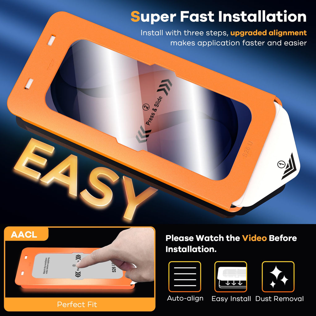AACL 3-Pack for Samsung Galaxy S22 Screen Protector Film [6.1"]